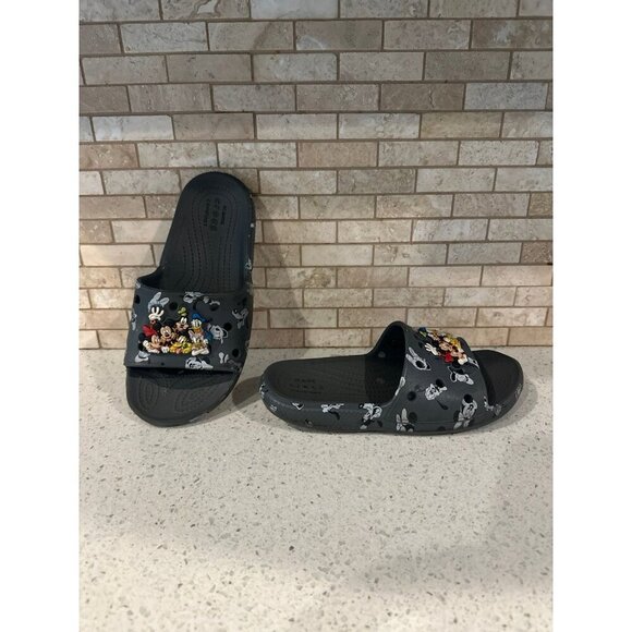 Mickey Mouse and Friends Slides for Adults by Crocs M4 W6 - Picture 2 of 6